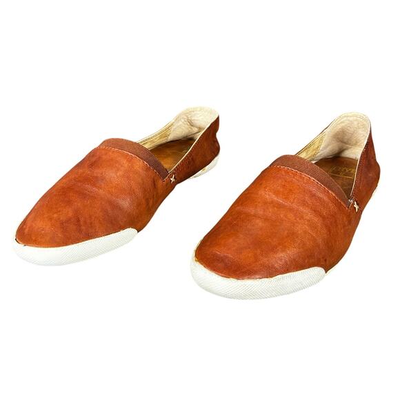 Frye Women’s Melanie Brown Leather Slip On Size US 9.5 - Picture 6 of 10